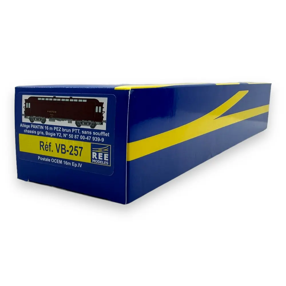 Voiture postale OCEM ALLEGE Pantin - Ree Modèles VB-257 - HO 1/87 - SNCF - EP IV - 4