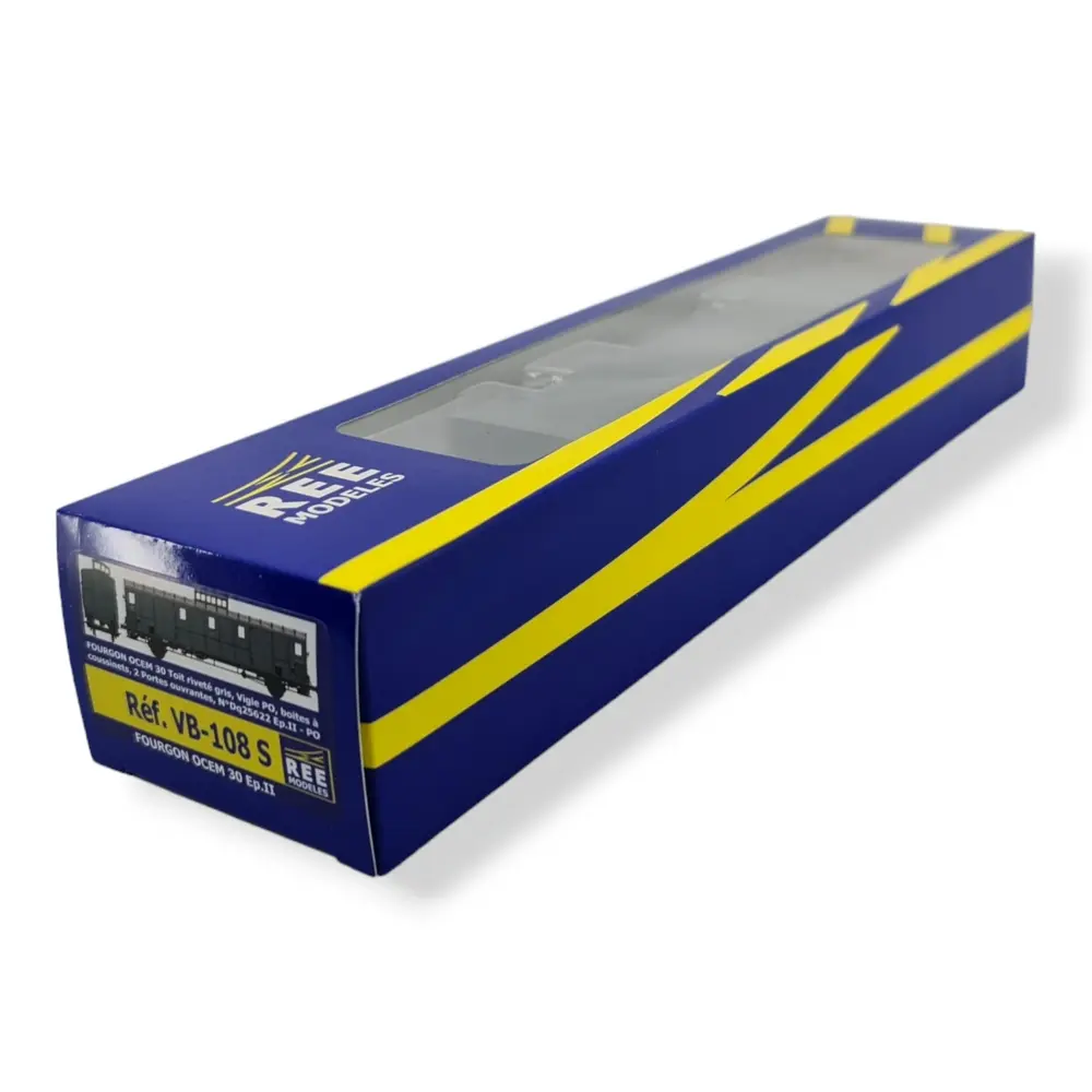 FOURGON OCEM 30 avec Vigie, PO REE MODELES VB108 SNCF - HO 1/87 - EP II - 3