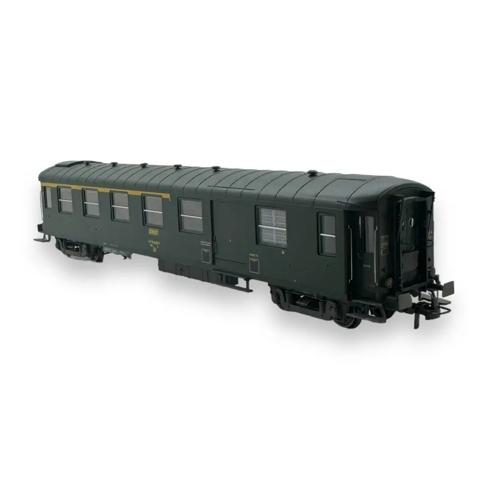Voiture métallisée Ex-PLM REE Modèles VB462 vert 301 - HO 1/87 - SNCF - EP IV - 2