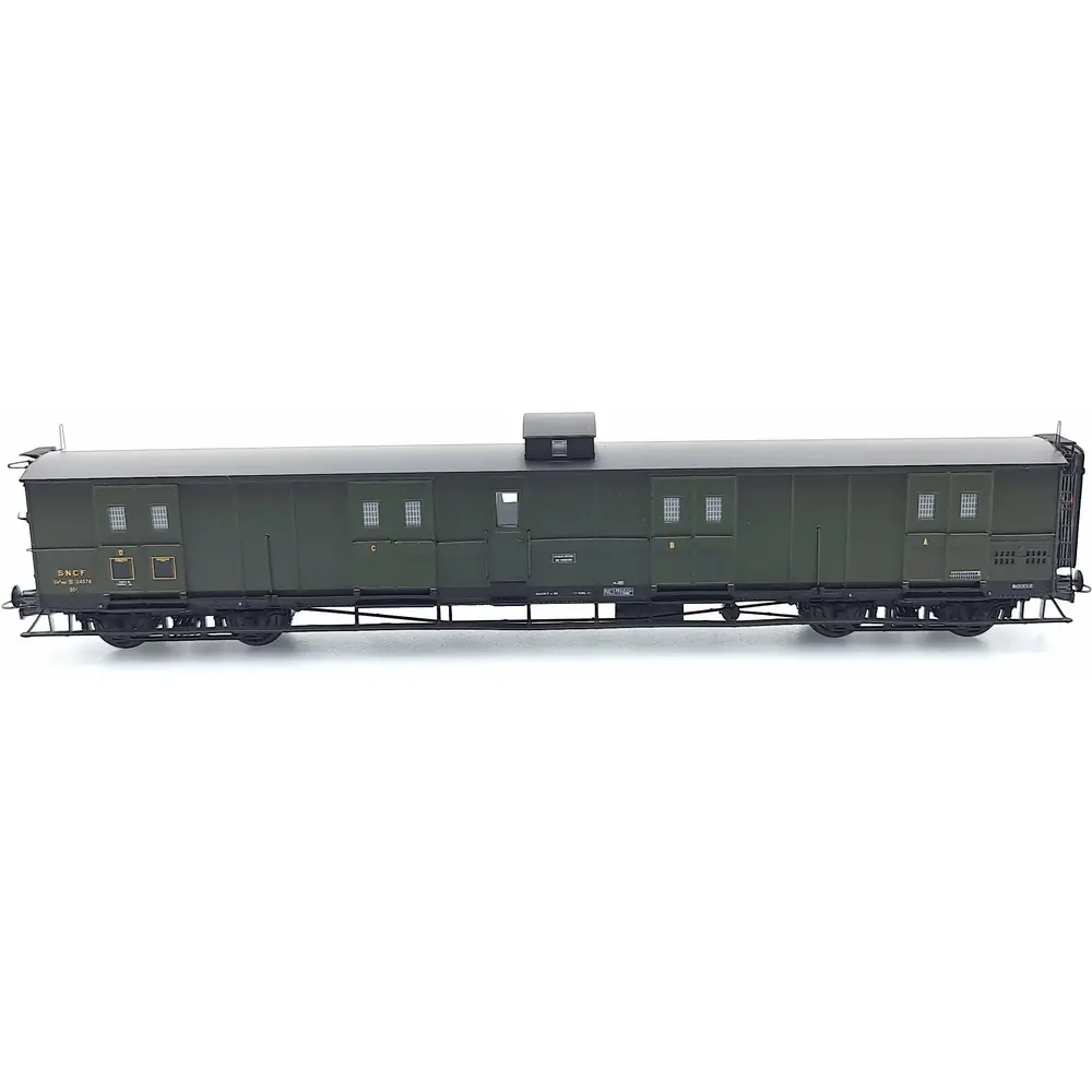 Fourgon à bogie ex-PLM - Vert Sans Feux - REE MODELES VB349 - HO 1/87 - EP III - 3