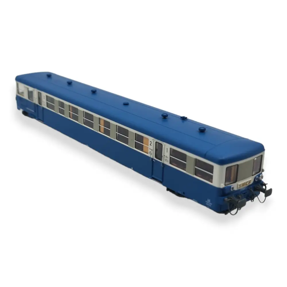 Remorque XR-8285 Modernisée bleue "DIJON" REE MODELES VB448 - SNCF - HO 1/87 - 2
