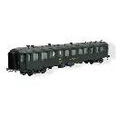 Une Voiture BACALAN B3r "Buffet" logo jaune - REE MODELES VB376 - SNCF - HO 1/87 - 2