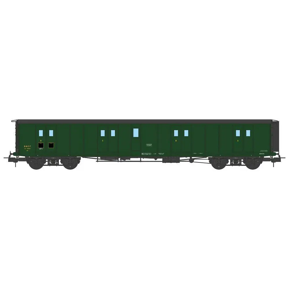 Fourgon à bogies ex-PLM - REE Modèles VB361 - HO 1/87 - SNCF - EP III - 3