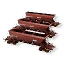 Set de 3 Wagons Trémies EX SGW - REE MODÈLES NW-270 - N 1/160 - SNCF - EP V - DC - 2