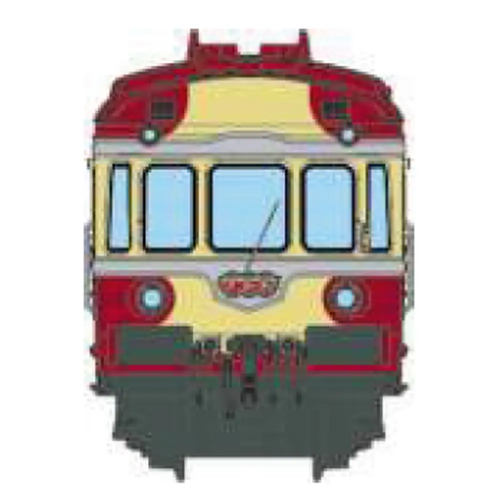 Autorail RGP 1 rouge TEE, X 2774 + remorque XR 7774, 2 phares avec fanaux d'angle - Ree Modèles NW357 - N 1/160 - SNCF - Ep III - Analogique - 2R - 2