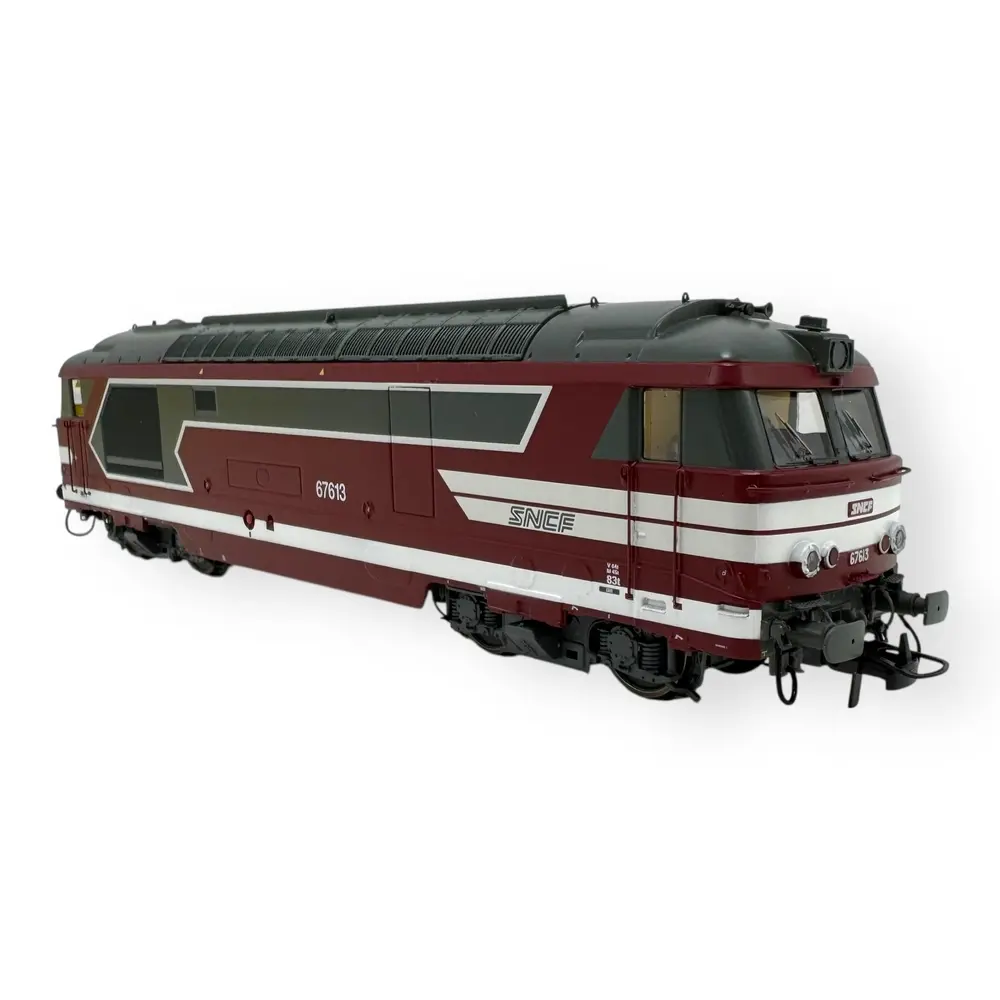 Locomotive diesel BB 67613 Capitole CMR - Ree Modèles MB243 - HO 1/87 - SNCF - Ep VI - Analogique - 2R - 2