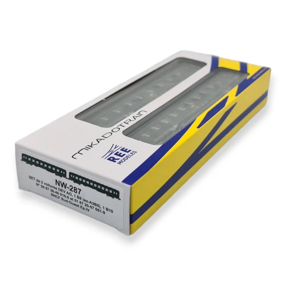 Coffret 2 Voitures DEV AO REE Modèles NW287 - N 1/160 - SNCF - 4