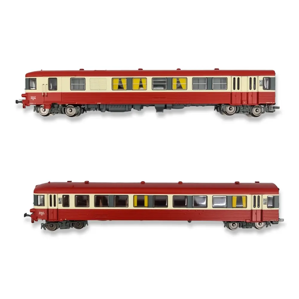 Autorail EAD X-4582 avec remorque XR-8373 - Ree Modèles NW-199 - N 1/160 - SNCF - Ep IV - Analogique - 2R - 2