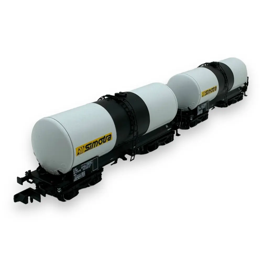 Set 2 wagons citernes ANF "Simotra" - Ree Modèles NW-228 - N 1/160 - SNCF - EP IV - 4