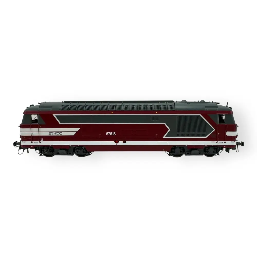 Locomotive diesel BB 67613 Capitole CMR - Ree Modèles MB243 - HO 1/87 - SNCF - Ep VI - Analogique - 2R - 3