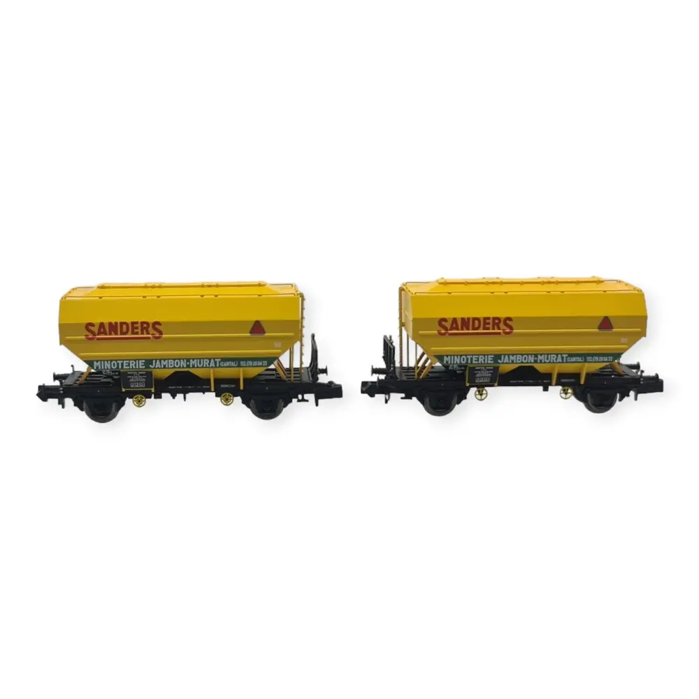 Coffret 2 wagons céréaliers - REE Modèles NW308 - N 1/160 - SNCF - EP IV - 3
