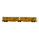 Wagon Sggmrss 90 WASCOSA + 2 Conteneurs 45’ "CONTAINERSHIPS MAGNUM" - REE MODÈLES NW233 - N 1/160 - SNCF - VI - 3