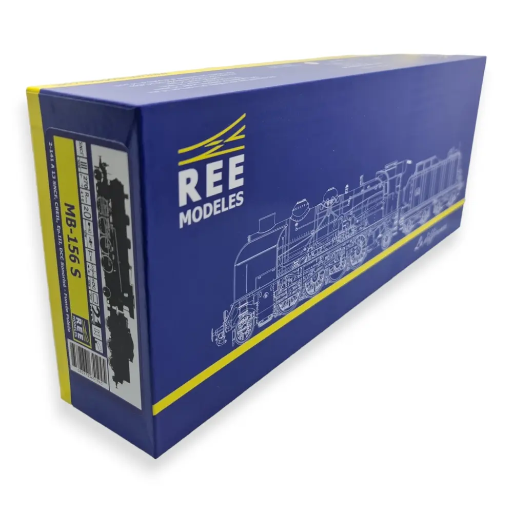 Locomotive à vapeur 2-141A DCC SON - REE MODELES MB156S - SNCF - HO 1/87 - 4