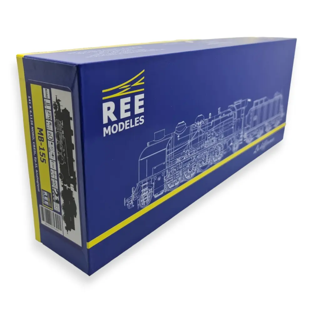 Locomotive à vapeur 141 A 4.1126 « Chocolat » - Ree Modèles MB155 - HO 1/87 - NORD/CREIL - Ep II - Analogique - 2R - 4