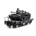 Char transport ferroviaire T-55A NVA, prêt à l'emploi - Artitec 6870234 - HO 1/87 - 10