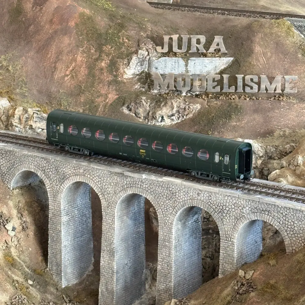 Voiture allégée ETAT "Saucisson" B10 - Ree Modèles VB478 - HO 1/87 - SNCF - Ep IV - 2R - 5