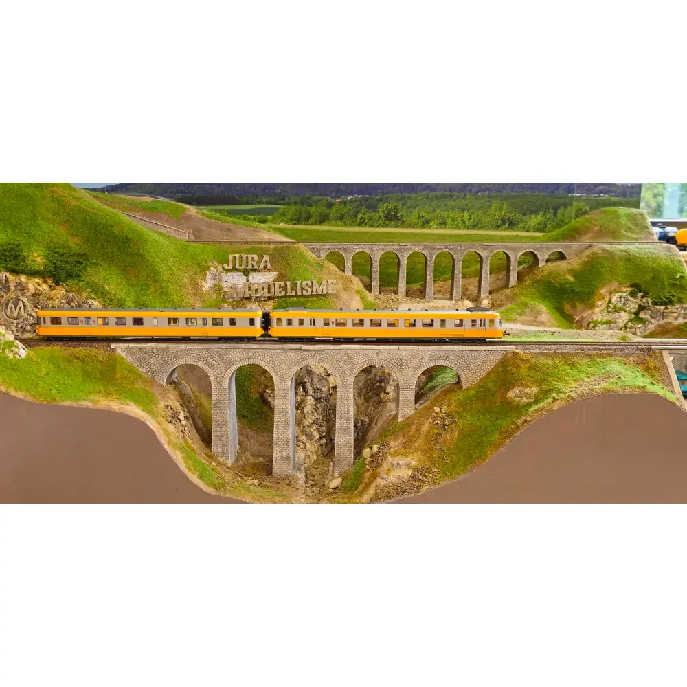 Autorail RGP 2 X-2706 Orange & Béton - Ree modèles MB175SAC - SNCF - HO - EP IV - Digital sound - 3R - 9