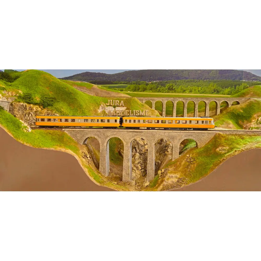 Autorail RGP 2 X-2706 Orange & Béton - Analogique - REE MODELES MB175 SNCF - HO - EP IV - 10