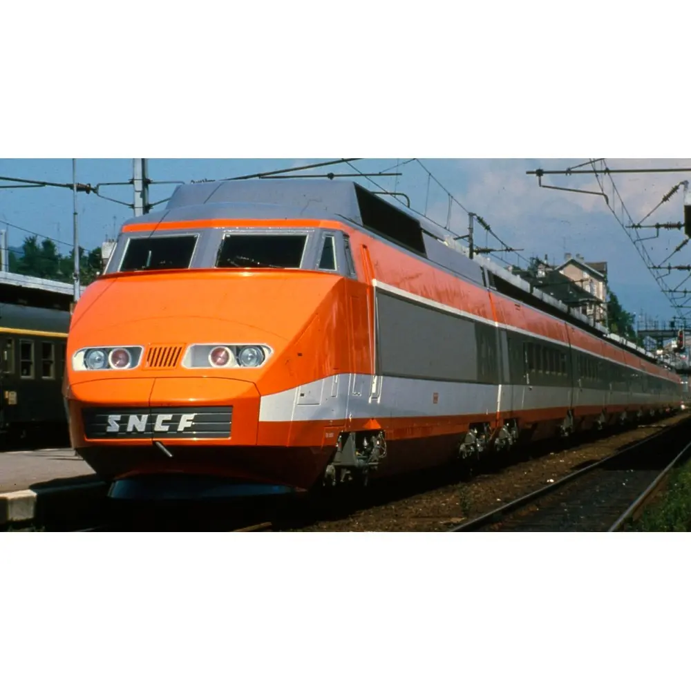 TGV électrique PSE N°5 - Rame d'origine avec suspension à ressorts - 5 éléments - Ree Modèles TGV005SAC - SNCF - HO 1/87 - EP. IV - Digital Sound - 3R - 2