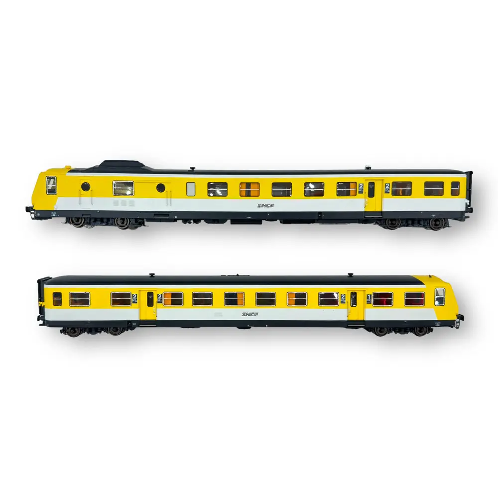 Autorail RGP 1 X-2722 Jaune Moderne - ACC SON - REE MODELES MB192SAC SNCF - HO - EP IV-V - 3