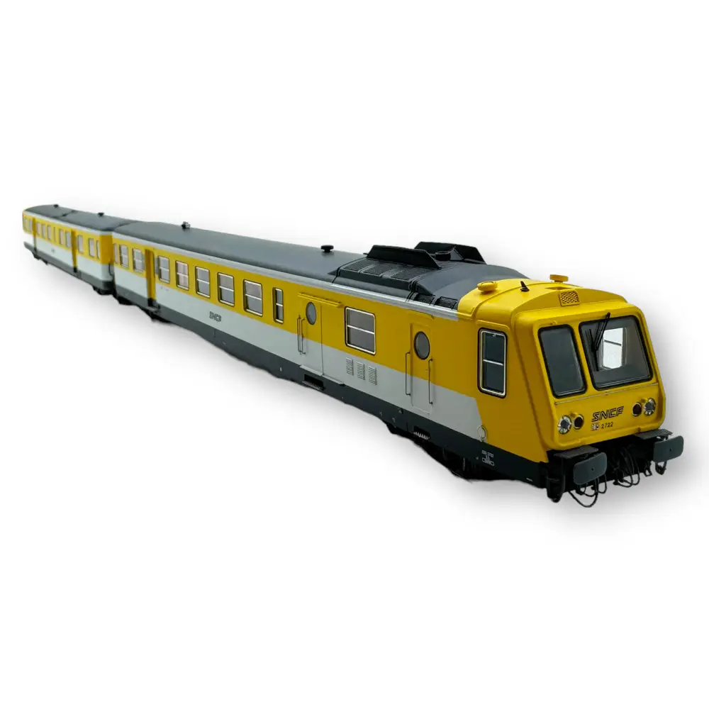 Autorail RGP 1 X-2722 Jaune Moderne - ACC SON - REE MODELES MB192SAC SNCF - HO - EP IV-V - 4