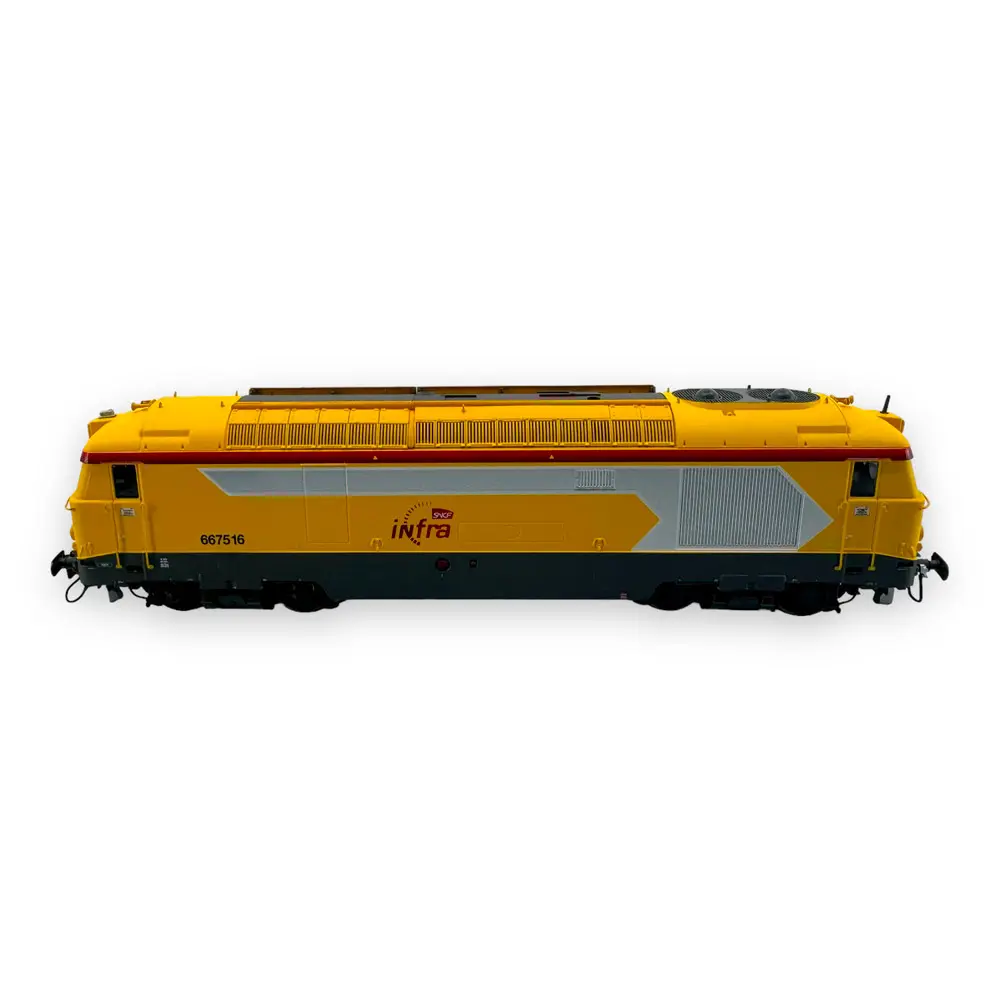 Locomotive Diesel BB67516 INFRA "Longueau" - REE MODELES MB170SAC - SNCF - HO 1/87 - 3