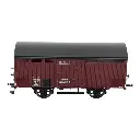 Wagon primeur 10T rouge sideros REE MODELES WB762 - SNCF - HO 1/87 - EP III A - 2