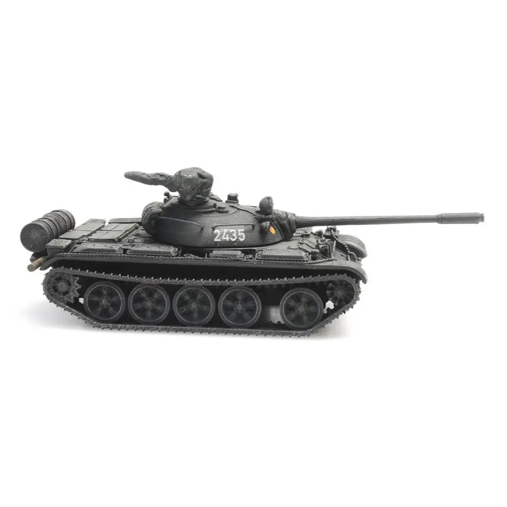 Char transport ferroviaire T-55A NVA, prêt à l'emploi - Artitec 6870234 - HO 1/87 - 6