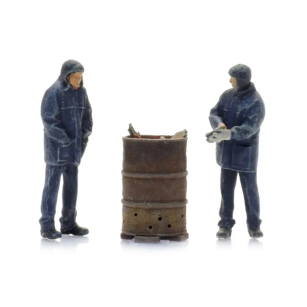 Ouvriers de la voie avec barillet de combustion - 2 personnages - ARTITEC 5220016 - Z 1/220 - 3
