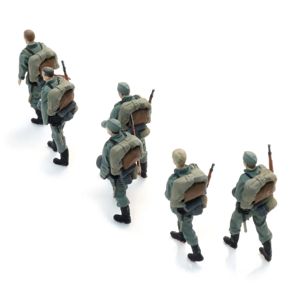 Infanterie de la Wehrmacht en longue marche - 6 personnages - ARTITEC 5720002 - 1/72 - 4