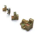 Commerçant du marché avec des caisses - ARTITEC 5870155 - HO 1/87 - 3