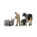 Les producteurs laitiers - 2 personnages et 1 vache - ARTITEC 5160039 - N 1/160  - 2