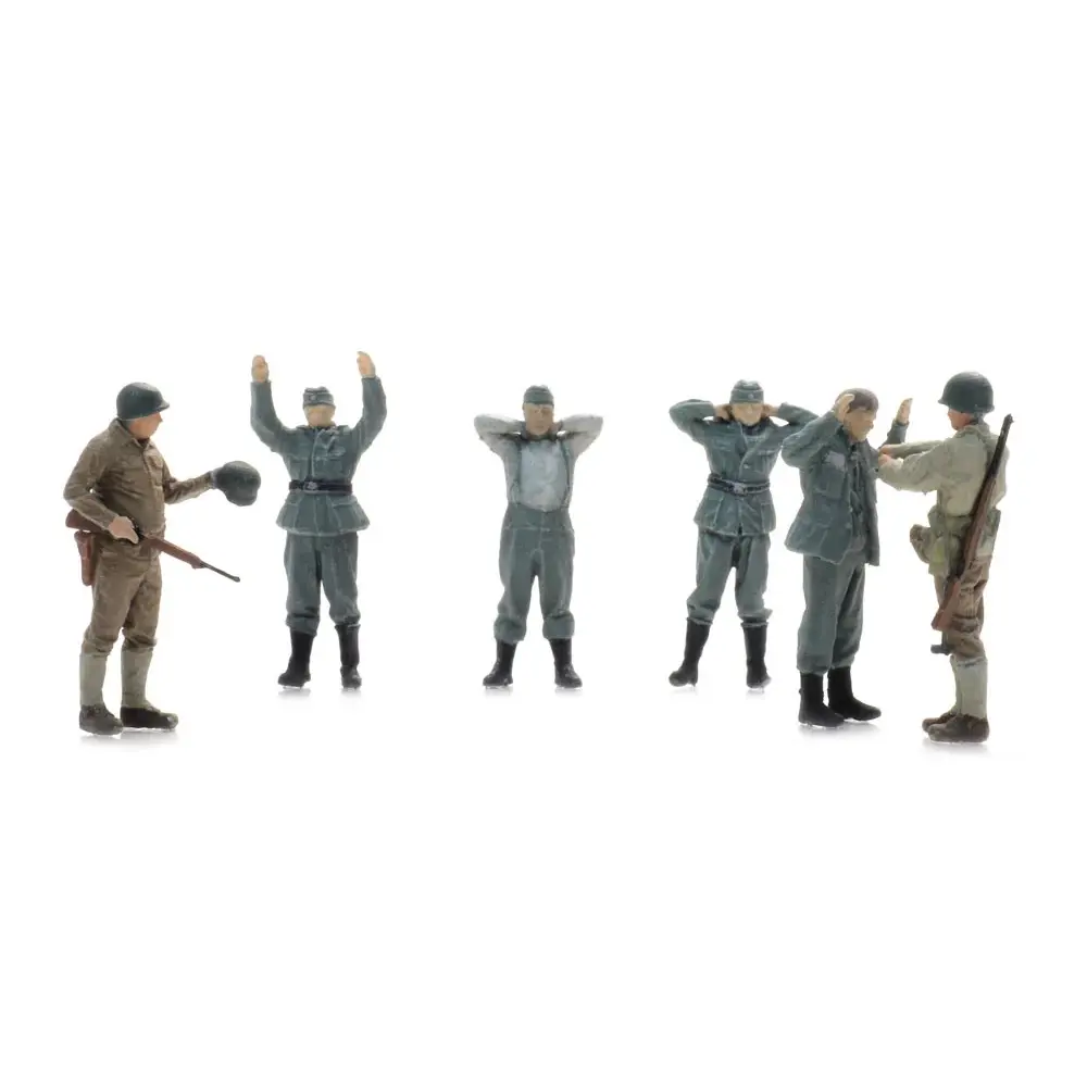 Prisonniers de guerre de la Wehrmacht + gardes américains - Artitec 5870054 - HO 1/87 - 9