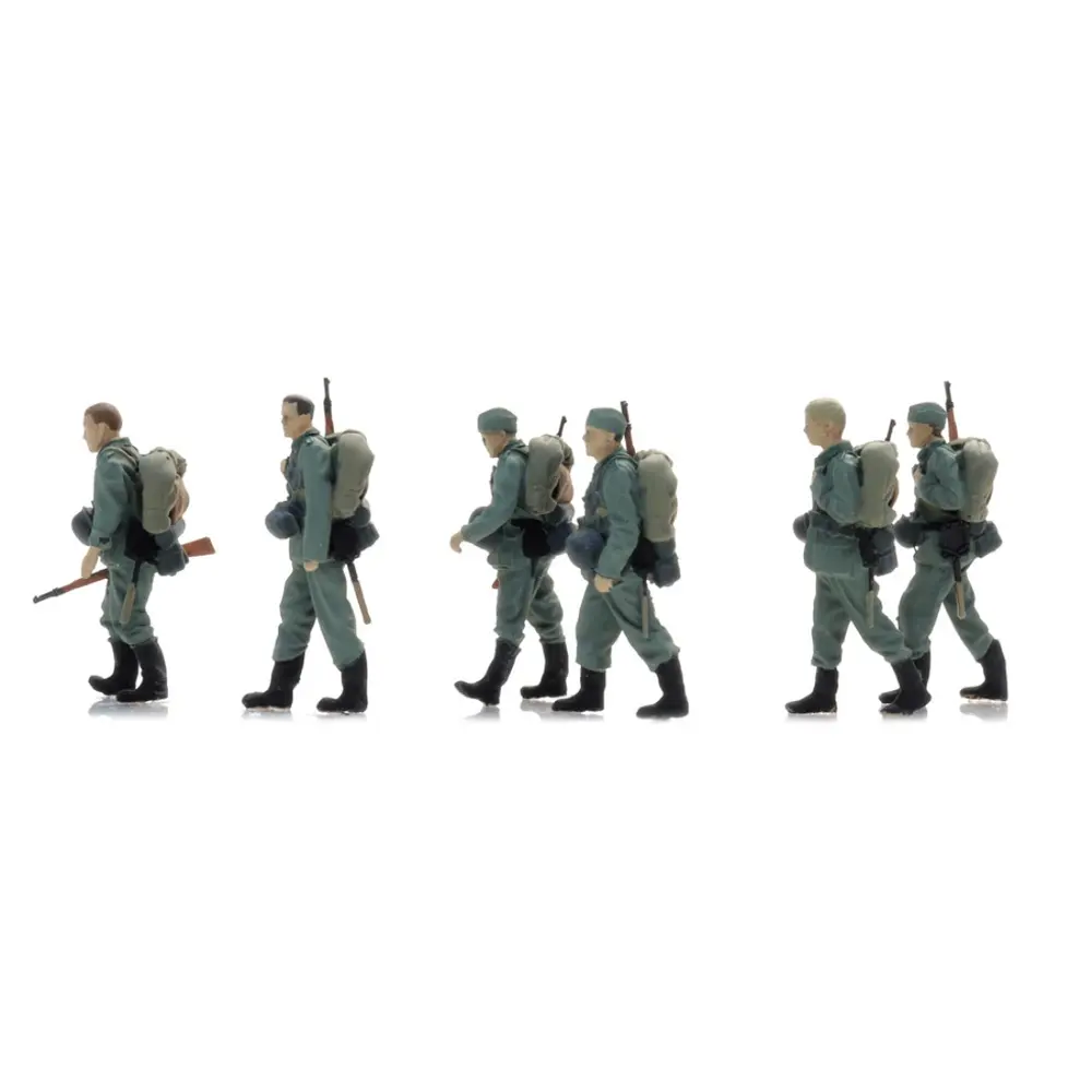 Infanterie de la Wehrmacht en longue marche - 6 personnages - ARTITEC 5720002 - 1/72 - 2