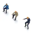 Lot de 3 Conducteurs de chariots élévateurs 1950-80 - ARTITEC 5160042 - N 1/160 - 3