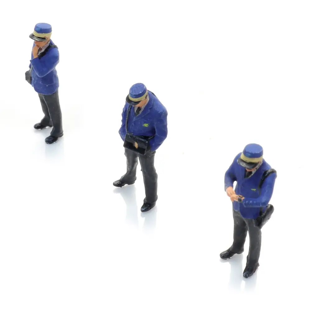 Lot de 3 conducteurs NS - Quai des Années 80 - Artitec 5870044 - HO 1/87 - 2