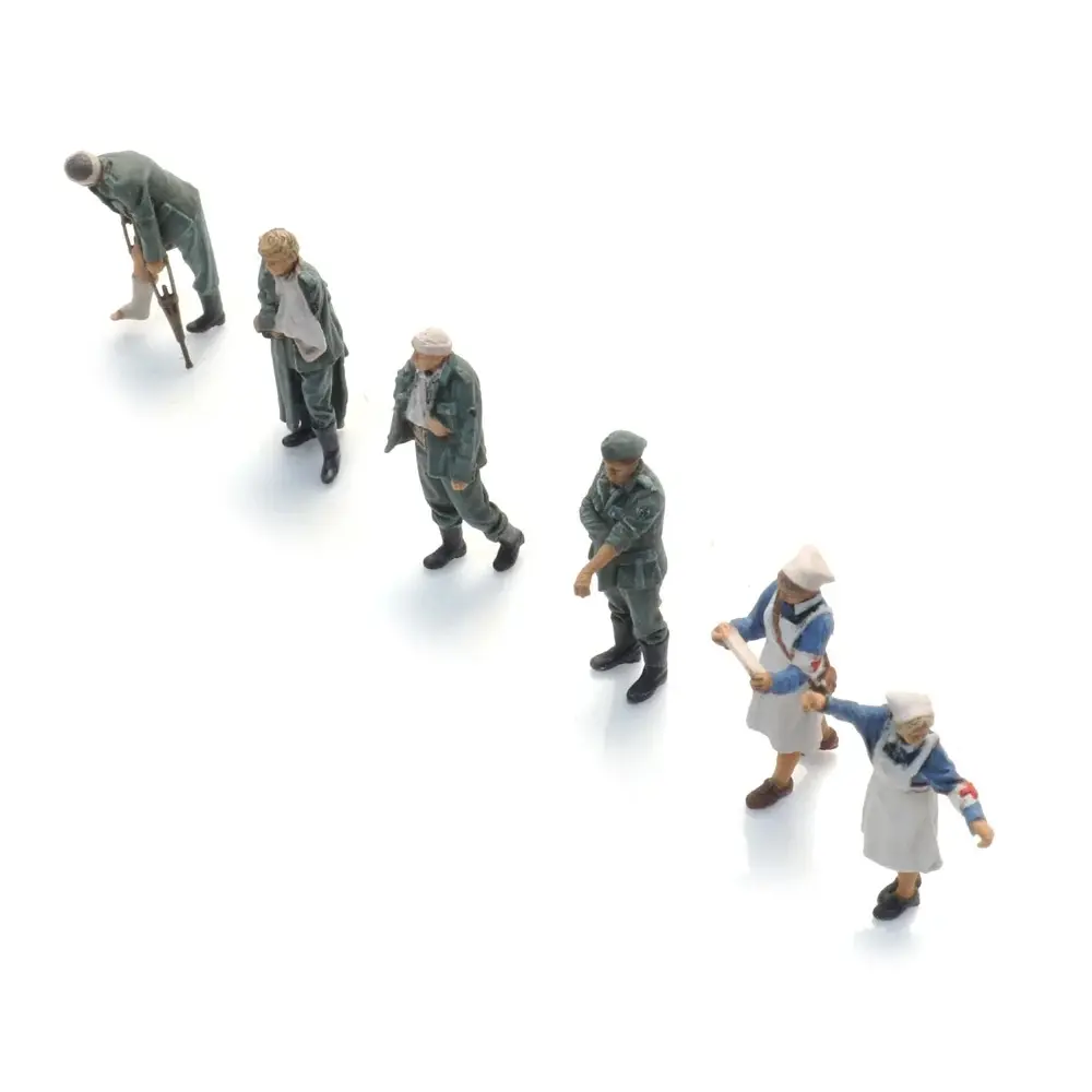 Soldats blessés de la Wehrmacht + infirmières - ARTITEC 5870112 - HO 1/87 - 4