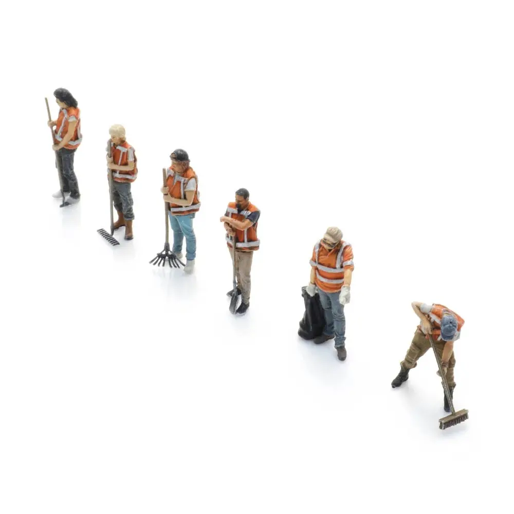 Entretien du parc en action (6x) - Artitec 5870090 - HO 1/87 - 2