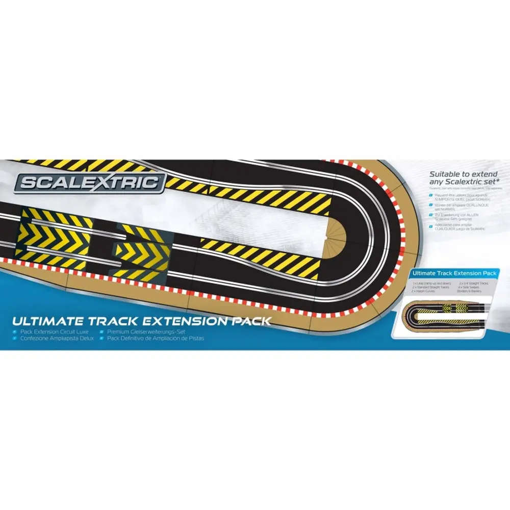 Pack d'extension Ultimate - Scalextric C8514 - I 1/32 - 26 éléments Slot Racing - 8