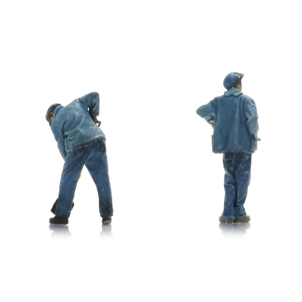 Personnel de la SNCF Vapeur Bécaud - 2 personnages - ARTITEC 5160053 - N 1/160  - 2