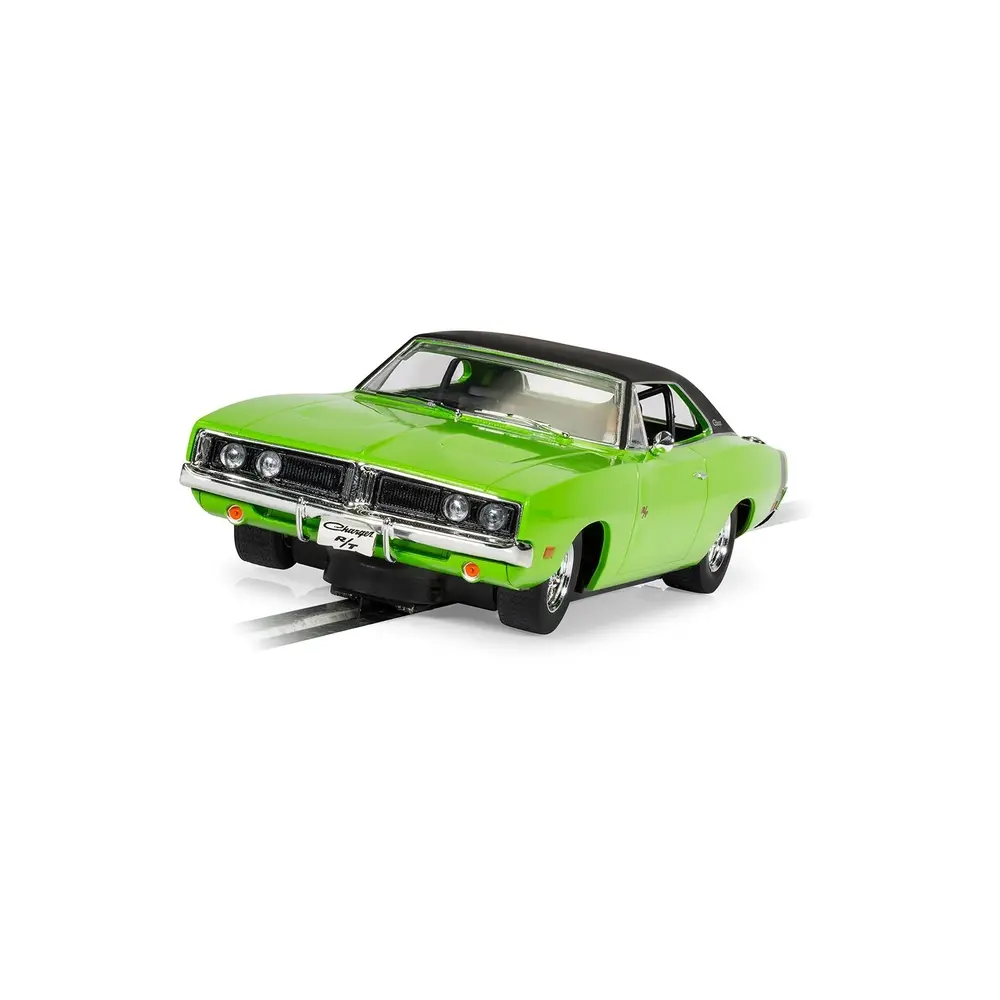 Voiture Analogique - Dodge Charger RT - Vert Sublime - Scalextric CH4326 - Super Slot - Echelle I: 1/32 - 3