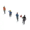 Industrie des shunters (4x) - Artitec 5870086 - HO 1/87 - 3