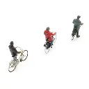 3 cyclistes qui attendent - Artitec 5870018 - HO 1/87 - 4