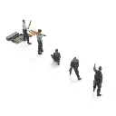 Équipage de char de la Wehrmacht en train de recharger - 5 personnages - ARTITEC 5720011 - 1/72  - 4