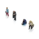 Quai des passagers - 4 personnages avec bagages - ARTITEC 5160033 - N 1/160   - 3