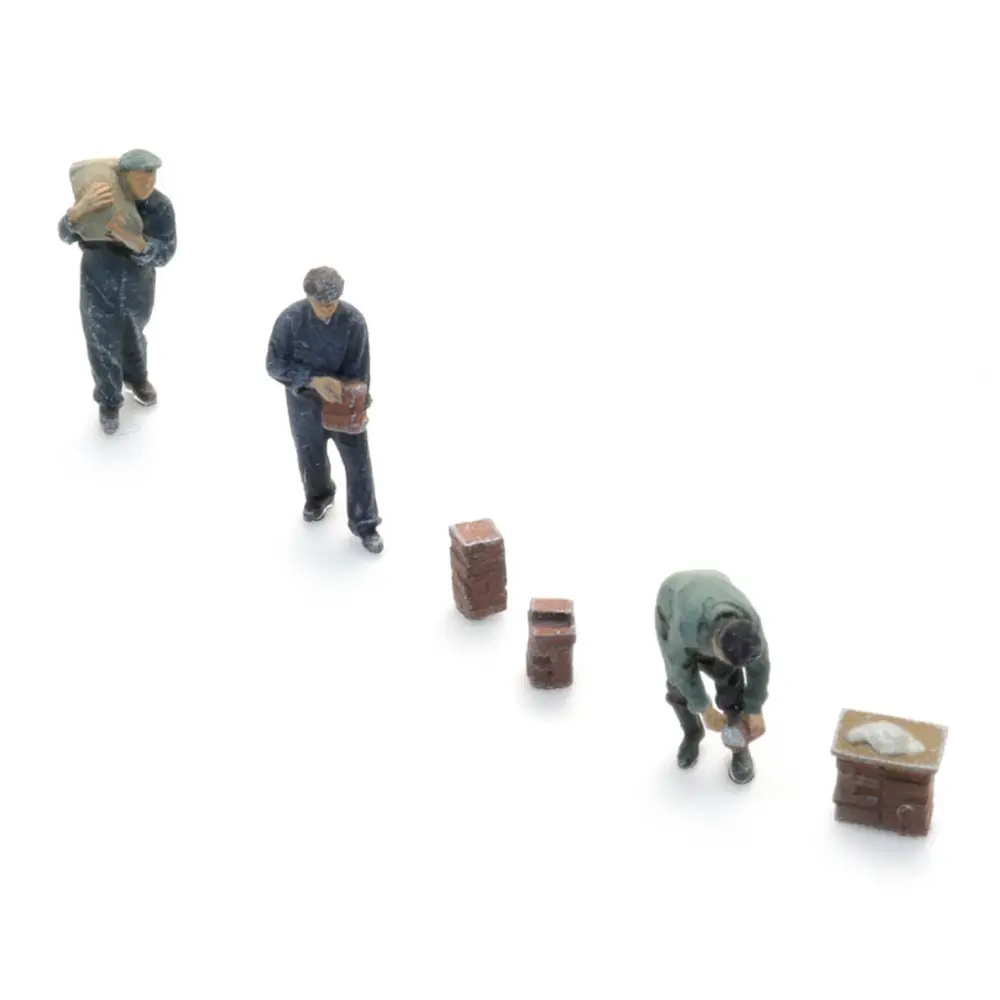 Maçons des années 1930 à 1990 - 3 travailleurs - ARTITEC 5160001 - N 1/160 - 2