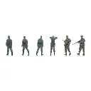 4 prisonniers de guerre de la Wehrmacht + 2 gardes britanniques - Artitec 5870065 - HO 1/87 - 2