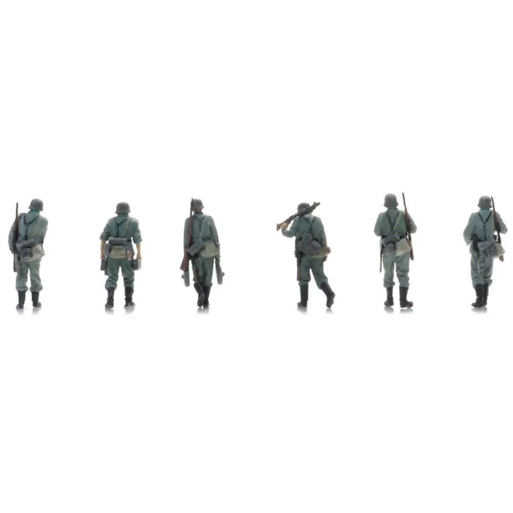 Infanterie de la Wehrmacht en marche vers la ligne de front - 6 personnages - ARTITEC 5720005 - 1/72 - 2