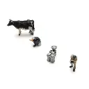 Agriculteurs traitant une vache, prêt à l'emploi - Artitec 5120017 - TT 1/120 - 6