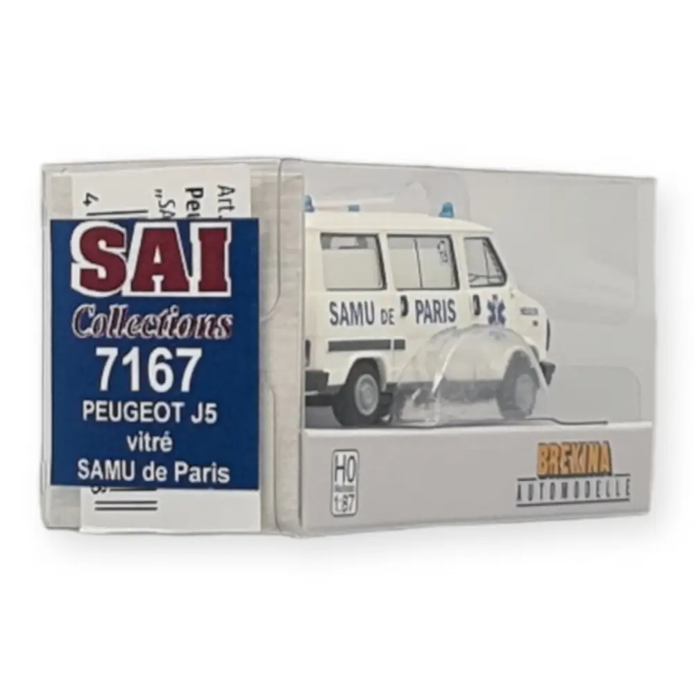 Peugeot J5, ambulance du Samu de Paris - SAI 7167 - HO 1/87e - 3